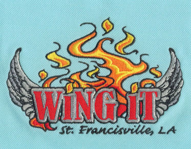 embroidery digitizing wing